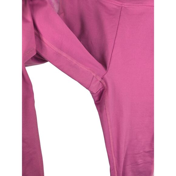 Victoria Secret Pink Athletic Pink Winter Women's Side Pockets Active Leggings L - Picture 3 of 4